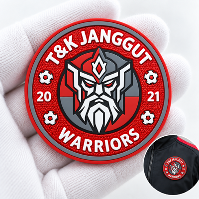 Custom 3D TPU Raised Logo Badges - Washable & Eco-Friendly Silicone Rubber Labels for Gaming Teams