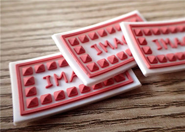 Personalized 3D Rubber Patches For Clothes / Hat Eco - Friendly