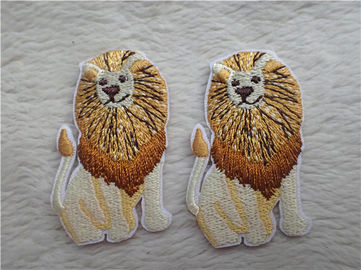 Cute Animal Figure Colorful Silk Embroidered Patches Melt - Adhesive On Backing