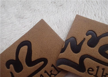 High Frequency Automatic Custom Clothing Patches Color Change Brown Micro Fiber Material