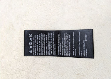 Woven Screen Printing Label ,  Sewing Printed Labels For Clothing  Eco - Friendly