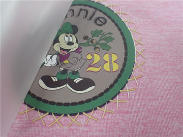 Cartoon Pattern Heat Transfer Clothing Labels , Custom Screen Printing Patches