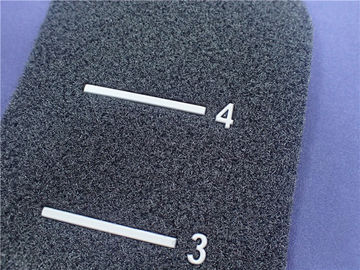Eco - Friendly Black Velcro Custom Hook And Loop Gray TPU Logo Clothing Patch