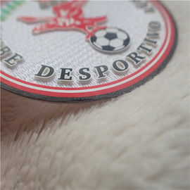 Three Diemensional Custom Clothing Patches High Density Printing Tatami With Embossed Logo For Sportswear