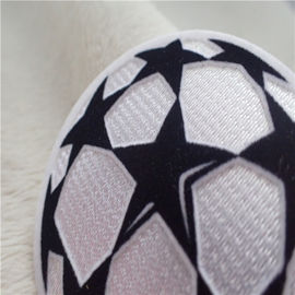 Ball Shape Iron On Decorative Patches Hand In Hand Star Tatami Flocking Logo Sewing On Garment