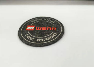 High Density Silicone Unique Iron On Patches Felt Fabric Labels Custom Logo Printing