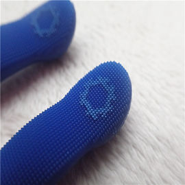 Radian Blue Rubber Zipper Puller With Anti - Slip Dots Smooth And Durable