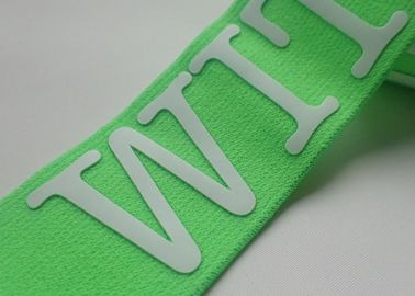 Customized Colored Logo Printing Manufacturers Elastic Book Band Jacquard Elastic