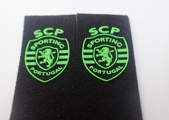Embossed Felt Backing Injection Rubber Custom Clothing Patches
