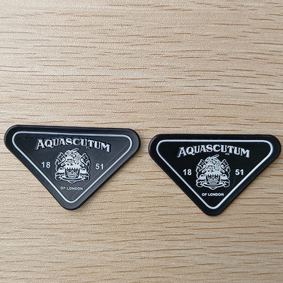 3mm Thick 3D Debossed Name Logo TPU Badges Patches Labels for Bags