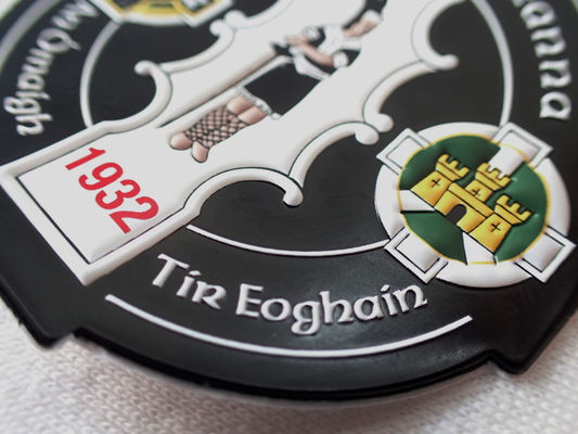 Eco Friendly Custom TPU Badges 3D Embossed Logo Heat Transfer For Garment