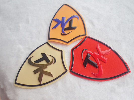 Eco Friendly Custom Woven Silk Screen Printing Patches With Silicone Logo