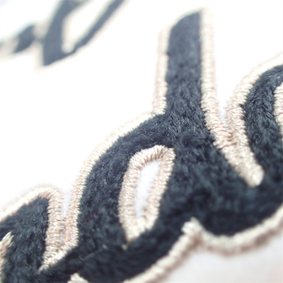 Velvet Custom Towel Embroidery Patch 100% Woven With Imitation Diamond