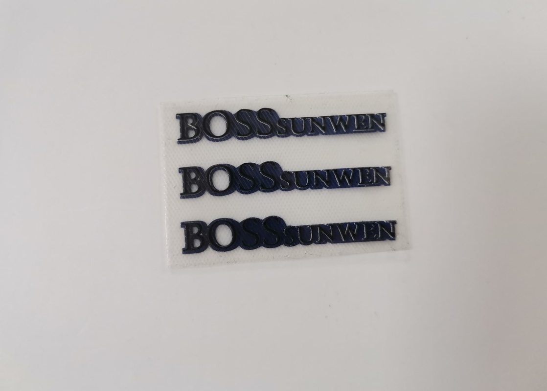Clothing 3D Printing Labels Silicone , Heat Transfer Labels With Embossing Technics