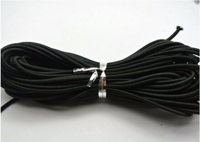 Polyester Material Backpack Elastic Cord Black Elastic Thread Free Sample Available
