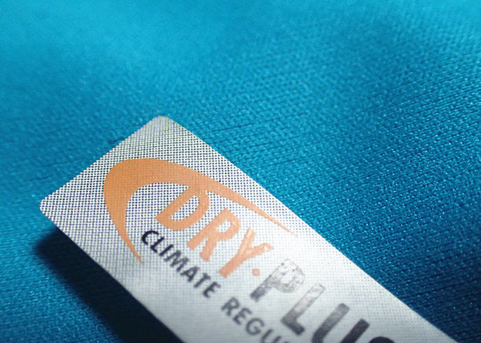 Real Leather Custom Clothing Patches , Silk Screen Heat Transfer Label Printing