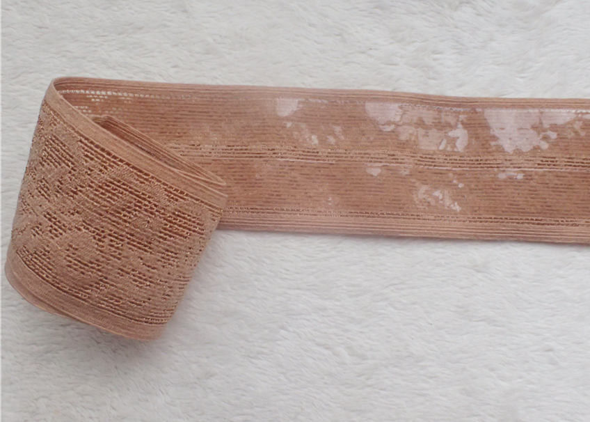 Non Slip Sewing Jacquard Elastic Band Lace Bra Straps Trimming For Belly Pants