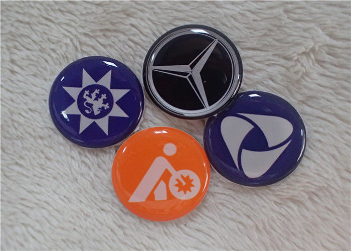 Customized Round And Small Epoxy Patches For Car Logo / Furniture / Trademark