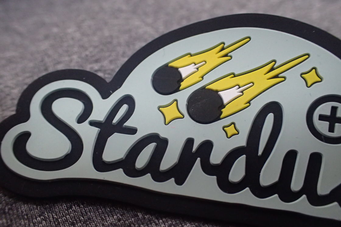 Eco - Friendly Stick On Handmade Rubber Logo Patches