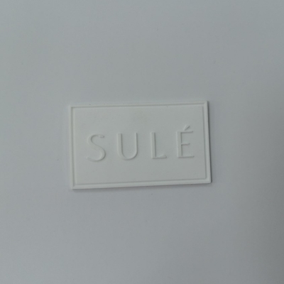 BV Approved Silicone 3D Embossed Custom Sew On Logo Patches PVC Badge