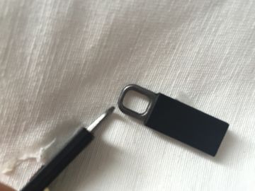 Eco - Friendly Copper Mental Rubber Zipper Puller OEM / ODM Avaliable