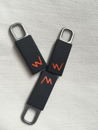 Eco - Friendly Copper Mental Rubber Zipper Puller OEM / ODM Avaliable