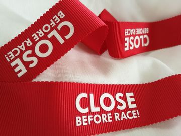 Customiezd 3D Raised Screen Printing Label For Farbic Tape Washable Feature