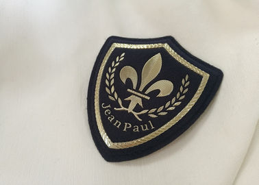 Leather Material Elegant Custom Clothing Patches With Hook And Loop