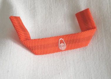Silk Screen Printing Custom Fabric Tags Labels Shirt Hanger Loop On Garment