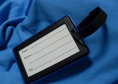 Personalized Business Promotional Items , Plastic Suitcase Luggage Tags ID Holder