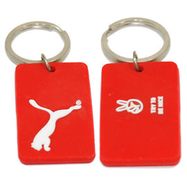 Eco - Friendly Personalized Promotional Gifts 3d Pvc Key Chain Any Color