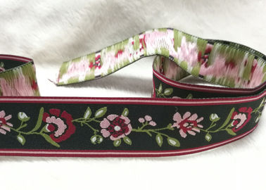 Custom Printed Satin Silk Grosgrain Ribbon Woven Tape For Chrismas Gift Decoration