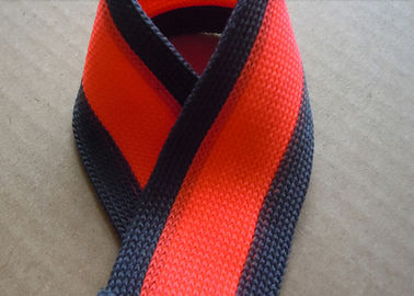 Eco - Friendly Non Elastic Tape , Colorful Reflective Nylon Webbing Strap