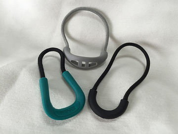 Unique U Shape Zip Fastener Puller , Promotional Zipper Pulls With String
