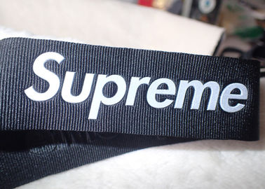 Supreme 3D High frequency 3M reflective  logo on 3.2cm nylon tape for hats logo