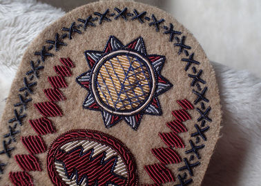 Hand Made Embroidery Designs Patches , Military Uniforms Emboired Patches