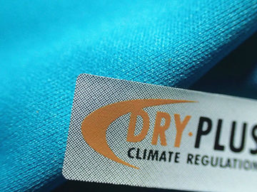 Real Leather Custom Clothing Patches , Silk Screen Heat Transfer Label Printing