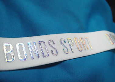 Real Leather Custom Clothing Patches , Silk Screen Heat Transfer Label Printing