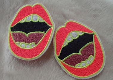 Exquisite And Multicolor Personalised Embroidered Badges , Custom Embroidered Patches For Baby Clothes