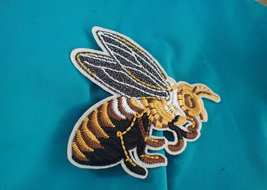 Woven Custom Clothing Patches , Pink Lovely Band Embroidered Patches for baby Clothing