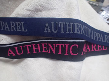 30mm Custom Logo Silicone Rubber Strip / Non Slip Elastic Band