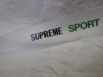 Custom Logo Embossed Rubber Label / PVC Patch For Headwear