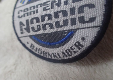 Double Side Polyester Custom Cloth Patches Garment Barcode Printing Label