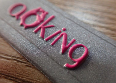 Sew On Custom Clothing Patches Embossed 3D PVC Logo Patches With Felt Fabric