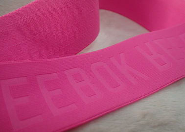 Embossed 3D Raised Name Logo Patches Adhesive Hook And Loop Tape For Sportswear