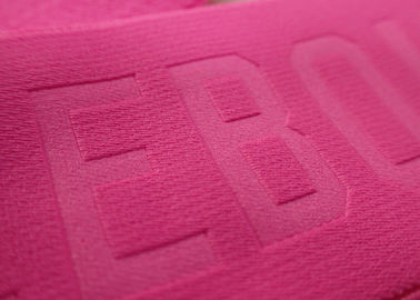 Embossed 3D Raised Name Logo Patches Adhesive Hook And Loop Tape For Sportswear