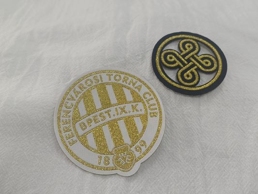 Customized Exquisite Logo Design Full Embroidered On Fabric Patches For Clothing