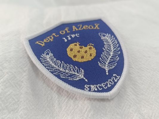 Customized Exquisite Logo Design Full Embroidered On Fabric Patches For Clothing