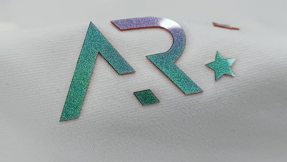 OEKOTEX Logo Washable Patches Custom Refective Silver Silicone Badges
