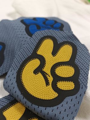 OEKOTEX Embossed Logo Washable Patches Negotiable Custom Patches